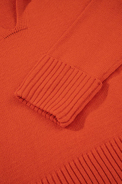 Flamingo con colletto a v ribella bordo sexy elegante maglione elegante