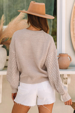 Maglione a goccia a goccia a cavo per cavo pergamena