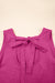 Ashleigh Blue Knot Sbope Back Ruffle Hem Mini Mini Vestido
