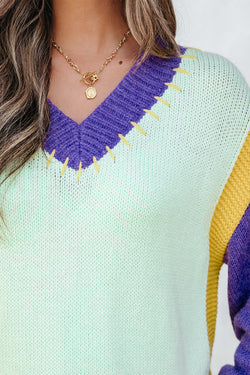Blocco a gocce a gocce a forma di colore a V Green Stitched a V Blocco a tracolla