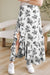 Sky Blue Boho Floral High Bruffer Maxi Skirt