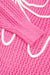 Sachet rosa decoração de arco doce e malhado de malha de malha de ombro