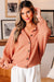 Pulsante a costola a costola rosa alberico anteriore Dolman Sleeve maglione cardigan