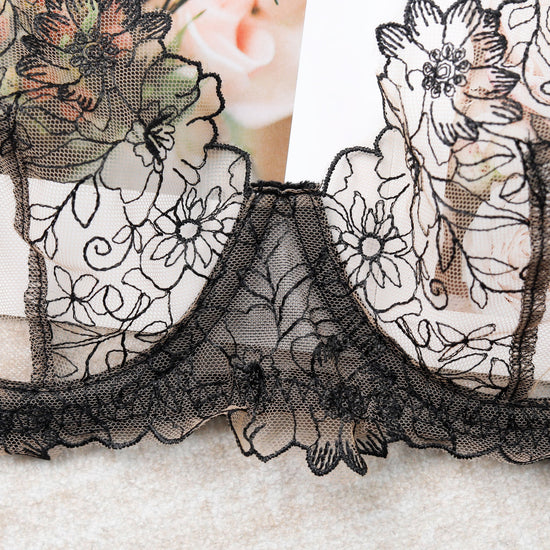 Secret Bloom Lingerie Set 🖤✨