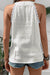 Top de encaje de textura blanca de algodón puro Top de mangas