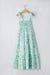 Vestito maxi in pizzo floreale in pizzo verde