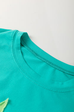 Camiseta de gran tamaño de la estrella de mezclilla de mezclilla de mezclilla aruba