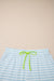 Set di maglietta ampia con collo a contrasto a righe rosa e pantaloncini con coulisse