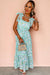 Vestito maxi in pizzo floreale in pizzo verde