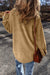 Light French Beige Bothip Boton Botón Arriba Corduro de pana