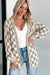 Cardigan a scacchi a scacchi a scacchi marrone