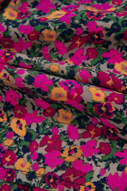 Rose boho tiras con tiras camiseta de tanque floral