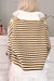 Stripe a strisce kaki con zip