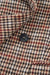 Blazer de collar de solapa de pecho de pecho marrón