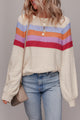 Stretta a strisce a strisce a strisce a strisce getto maglione chic