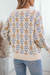 Maglione di alia dell'equipaggio floreale di albicocche