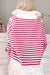 Stripe a strisce kaki con zip