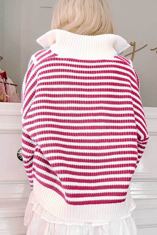 Stripe a strisce kaki con zip