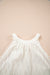 Beige frenchy encaje adornado halter halter camiseta