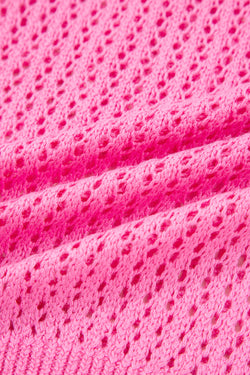 Sachet rosa decoração de arco doce e malhado de malha de malha de ombro