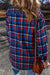 Jacket de bolsillo de la aleta a cuadros azul marino