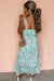 Vestito maxi in pizzo floreale in pizzo verde