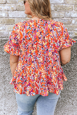 Camicetta per babydoll con manica arance arancione arancione