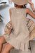 Ashleigh Blue Knot Sbope Back Ruffle Hem Mini Mini Vestido