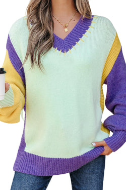 Blocco a gocce a gocce a forma di colore a V Green Stitched a V Blocco a tracolla