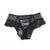 Black High-Waist Mesh & Lace Panty with Corset Back