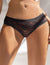 Black Open Lace Panties with Satin Bow