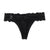 Thong with Black Lace and Back Lacing