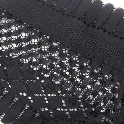 Black Stretch Mesh High-Waist Shorts