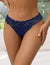 Thong with blue Lace and Back Lacing