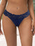 Thong with blue Lace and Back Lacing
