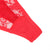 Red Lace Thong with Rhinestones & Adjustable Straps