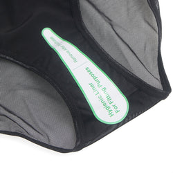 Sheer Black Panty with Rivet Details