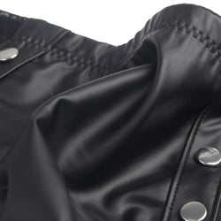 Sheer Black Panty with Rivet Details