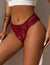 Red wine Lace Cutout Panties
