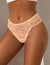Beige Lace Cutout Panties