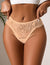 Beige Lace Cutout Panties