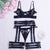  Lingerie Set “Femme Fatale” – Black Lace & Strappy Seduction
