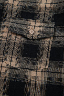 Gradé de bolsillo de doble colgla de doble colgilla a cuadros multicolores