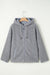 Pale Khaki Fleece zip up up cordon de casse-cordon