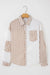 Pink Leopard Striped Western Casual Shirt