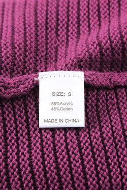 Maglione con cappuccio con pausa con caduta a costine a vello a V nero