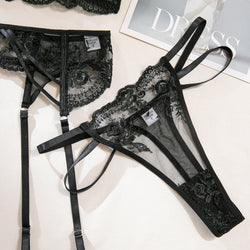 « Natalia Obsidian » 3-Piece Lingerie Set 🖤✨