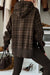 Felpa con spacco laterale patchwork scozzese