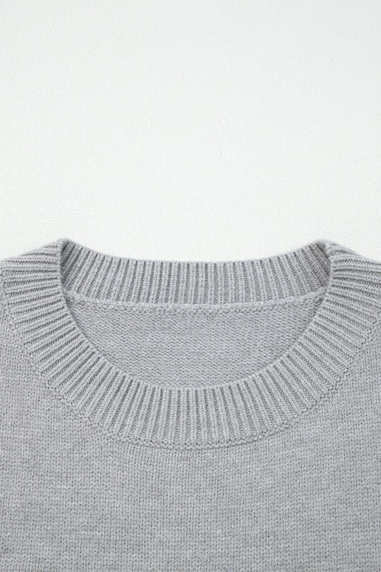 Grigio chiaro ci vediamo cowboy ricamato maglione grafico occidentale