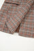 Blazer de collar de solapa de pecho de pecho marrón
